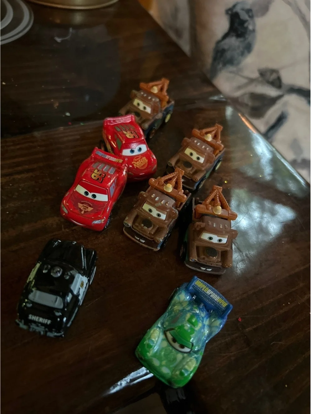 Set of 8 Disney Pixar Cars Miniature Diecast Toy Vehicles